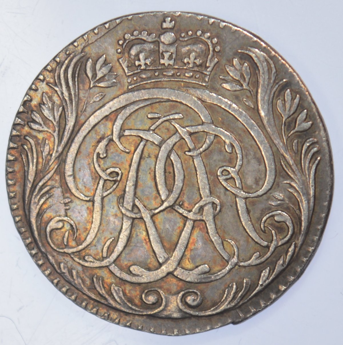 George-I-Silver-Medalet-/-Pattern-Sixpence?
